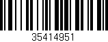 Código de barras (EAN, GTIN, SKU, ISBN): '35414951'