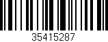 Código de barras (EAN, GTIN, SKU, ISBN): '35415287'