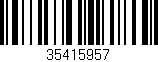 Código de barras (EAN, GTIN, SKU, ISBN): '35415957'