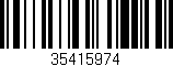 Código de barras (EAN, GTIN, SKU, ISBN): '35415974'