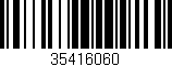 Código de barras (EAN, GTIN, SKU, ISBN): '35416060'