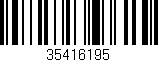 Código de barras (EAN, GTIN, SKU, ISBN): '35416195'