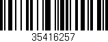 Código de barras (EAN, GTIN, SKU, ISBN): '35416257'