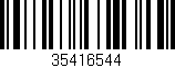 Código de barras (EAN, GTIN, SKU, ISBN): '35416544'