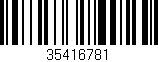 Código de barras (EAN, GTIN, SKU, ISBN): '35416781'