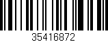 Código de barras (EAN, GTIN, SKU, ISBN): '35416872'