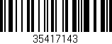 Código de barras (EAN, GTIN, SKU, ISBN): '35417143'