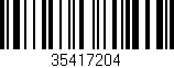Código de barras (EAN, GTIN, SKU, ISBN): '35417204'
