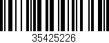 Código de barras (EAN, GTIN, SKU, ISBN): '35425226'