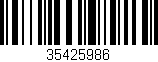 Código de barras (EAN, GTIN, SKU, ISBN): '35425986'