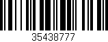 Código de barras (EAN, GTIN, SKU, ISBN): '35438777'