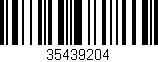 Código de barras (EAN, GTIN, SKU, ISBN): '35439204'