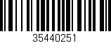 Código de barras (EAN, GTIN, SKU, ISBN): '35440251'