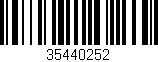 Código de barras (EAN, GTIN, SKU, ISBN): '35440252'
