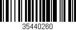 Código de barras (EAN, GTIN, SKU, ISBN): '35440260'