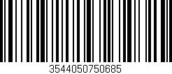 Código de barras (EAN, GTIN, SKU, ISBN): '3544050750685'