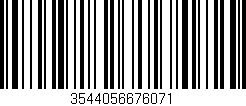 Código de barras (EAN, GTIN, SKU, ISBN): '3544056676071'