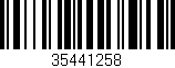 Código de barras (EAN, GTIN, SKU, ISBN): '35441258'