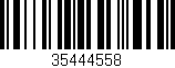 Código de barras (EAN, GTIN, SKU, ISBN): '35444558'