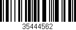 Código de barras (EAN, GTIN, SKU, ISBN): '35444562'