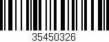 Código de barras (EAN, GTIN, SKU, ISBN): '35450326'