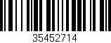 Código de barras (EAN, GTIN, SKU, ISBN): '35452714'