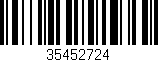 Código de barras (EAN, GTIN, SKU, ISBN): '35452724'