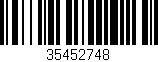 Código de barras (EAN, GTIN, SKU, ISBN): '35452748'