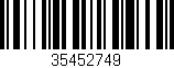 Código de barras (EAN, GTIN, SKU, ISBN): '35452749'