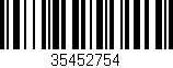 Código de barras (EAN, GTIN, SKU, ISBN): '35452754'