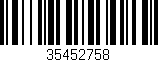 Código de barras (EAN, GTIN, SKU, ISBN): '35452758'