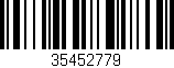 Código de barras (EAN, GTIN, SKU, ISBN): '35452779'