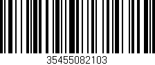 Código de barras (EAN, GTIN, SKU, ISBN): '35455082103'