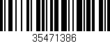 Código de barras (EAN, GTIN, SKU, ISBN): '35471386'