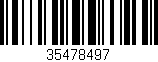 Código de barras (EAN, GTIN, SKU, ISBN): '35478497'