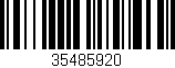 Código de barras (EAN, GTIN, SKU, ISBN): '35485920'