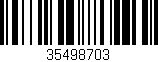 Código de barras (EAN, GTIN, SKU, ISBN): '35498703'
