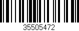 Código de barras (EAN, GTIN, SKU, ISBN): '35505472'