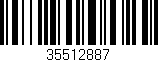 Código de barras (EAN, GTIN, SKU, ISBN): '35512887'