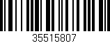 Código de barras (EAN, GTIN, SKU, ISBN): '35515807'