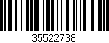 Código de barras (EAN, GTIN, SKU, ISBN): '35522738'