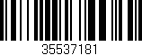 Código de barras (EAN, GTIN, SKU, ISBN): '35537181'