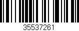Código de barras (EAN, GTIN, SKU, ISBN): '35537261'