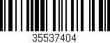 Código de barras (EAN, GTIN, SKU, ISBN): '35537404'