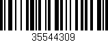 Código de barras (EAN, GTIN, SKU, ISBN): '35544309'