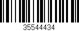 Código de barras (EAN, GTIN, SKU, ISBN): '35544434'