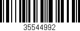 Código de barras (EAN, GTIN, SKU, ISBN): '35544992'