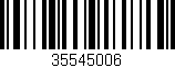 Código de barras (EAN, GTIN, SKU, ISBN): '35545006'