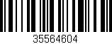 Código de barras (EAN, GTIN, SKU, ISBN): '35564604'