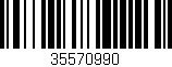 Código de barras (EAN, GTIN, SKU, ISBN): '35570990'